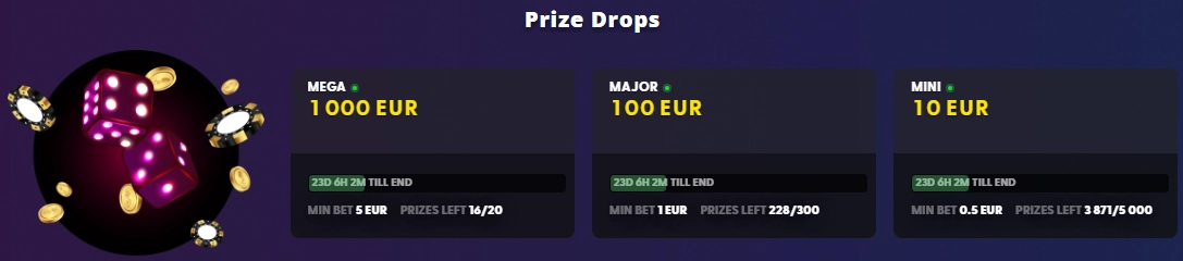 Bizzo Casino Prize Drops